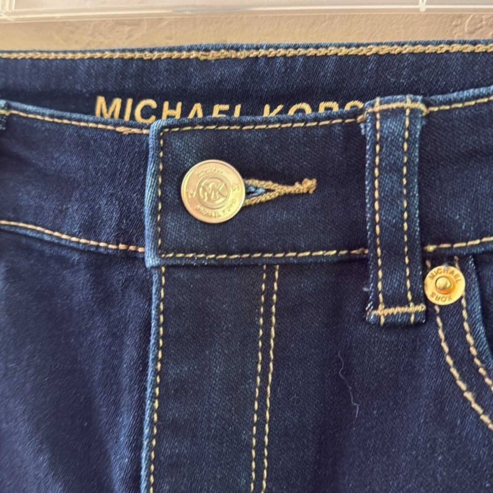 Michael Kors Women’s Selma skinny Stretch Jeans Dark Size 4P - Picture 13 of 14